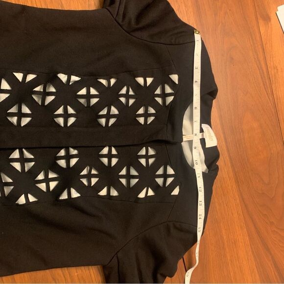 Laundry by Shelli Segal Jacket Geometric Cutout Coat Size 4 Chic Layering Piece - Picture 7 of 11